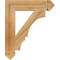 Ekena Millwork Balboa Arts & Crafts Rough Sawn Bracket, Western Red Cedar, 4"W x 20"D x 24"H BKT04X20X24BOA03RWR - alternate 4